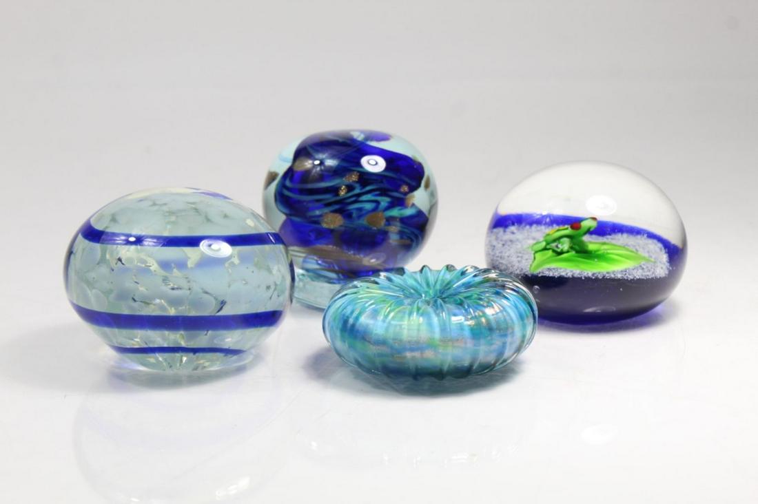Murano Style Art Glass Paperweights (1 of 8)