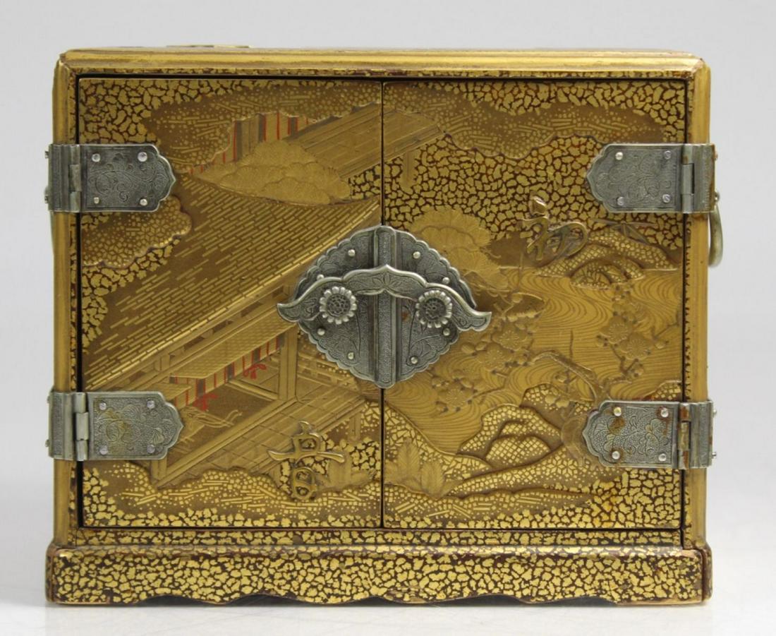 Antique Japanese Lacquer Kodansu Small Cabinet (1 of 16)