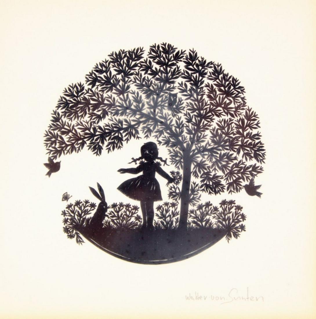 Walter von Gunten Signed Reproduction Papercut (1 of 5)