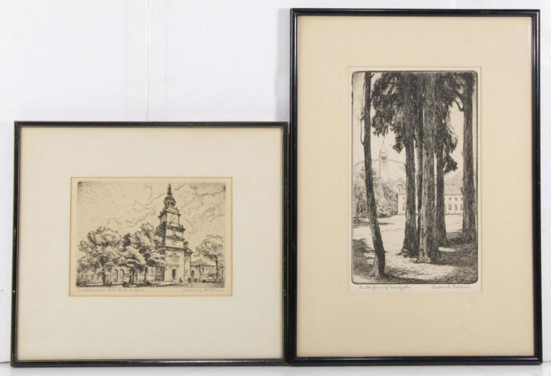 Frederick Robbins (1893-1974) Two Etchings (1 of 9)