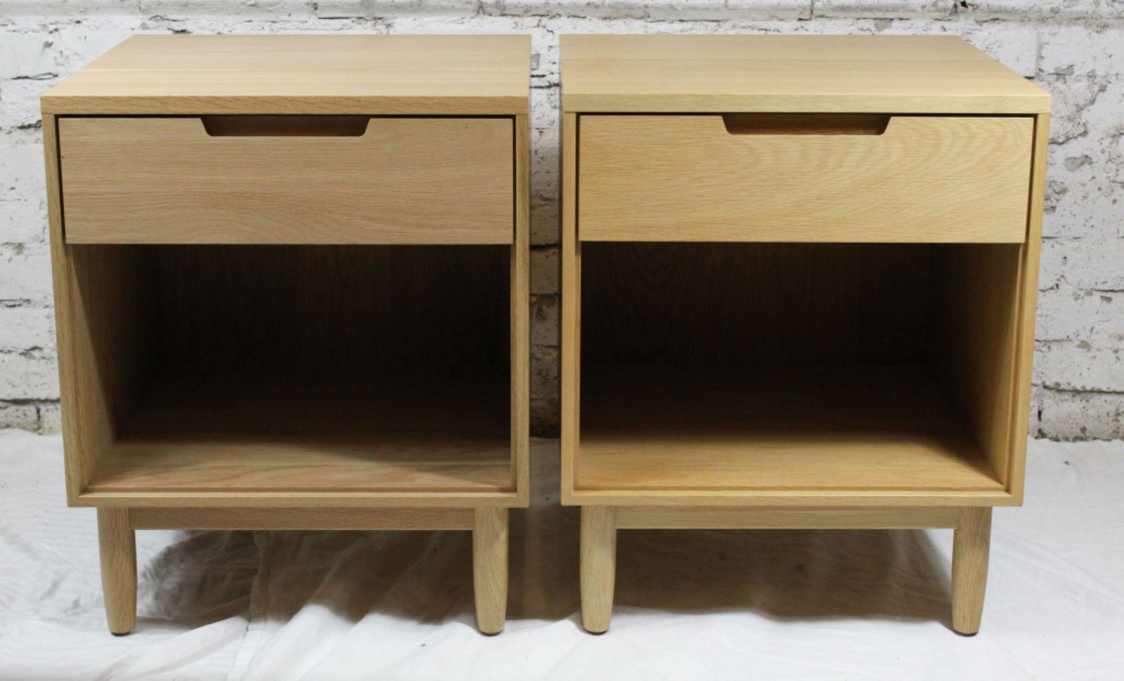 Pair Egg Collective for DWR Oak Bedside Tables (1 of 9)