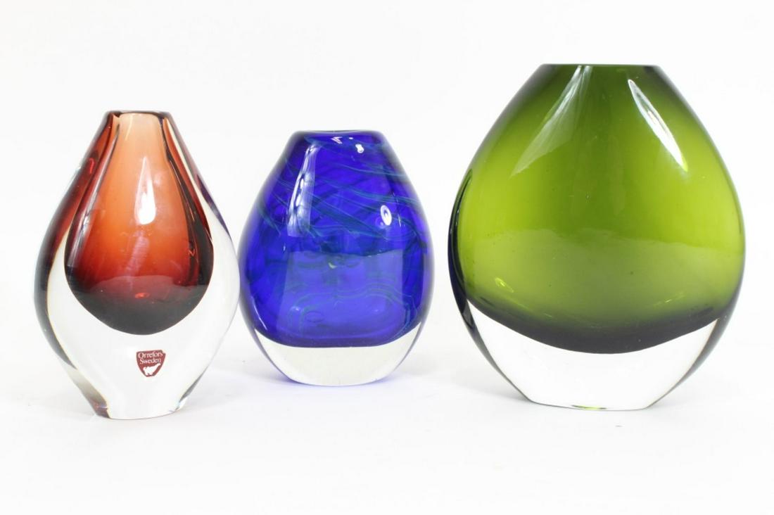 Orrefors Sommerso Vase by Sven Palmquist & Others (1 of 8)