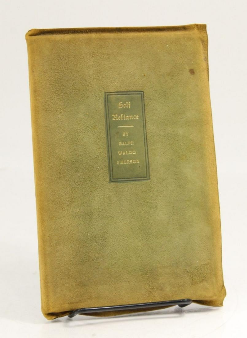 Roycroft Leather Bound Ralph Waldo Emerson Book (1 of 8)