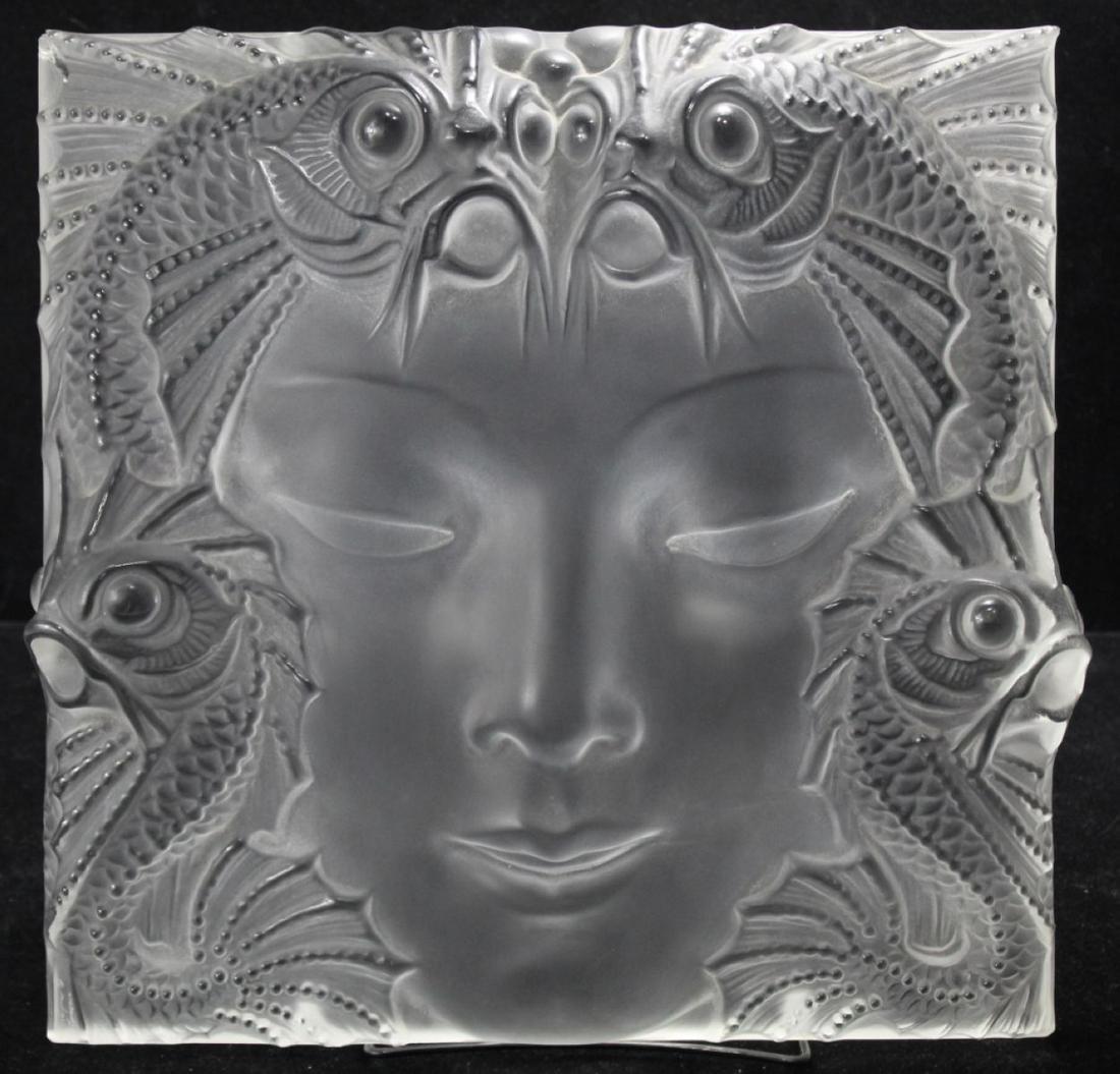 Lalique ''Masque de Femme'' Large Crystal Plaque (1 of 10)