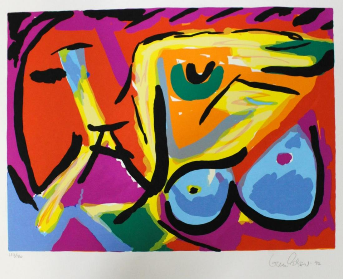 Gorm Eriksen Signed Abstract Color Lithography #2 (1 of 3)