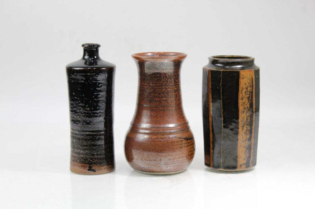 Japanese Style Studio Art Pottery Vases (1 of 6)