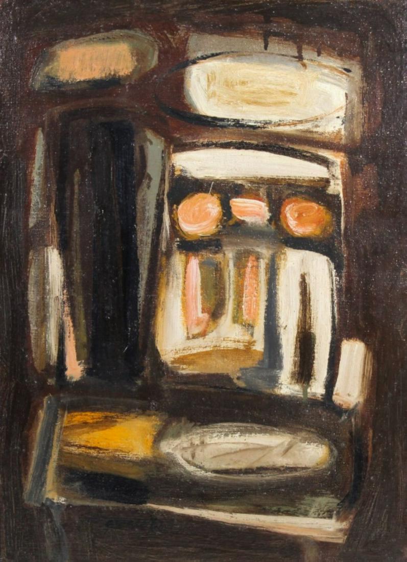 Rolon Bert Garner (WA) Abstract Oil on Canvas (1 of 5)