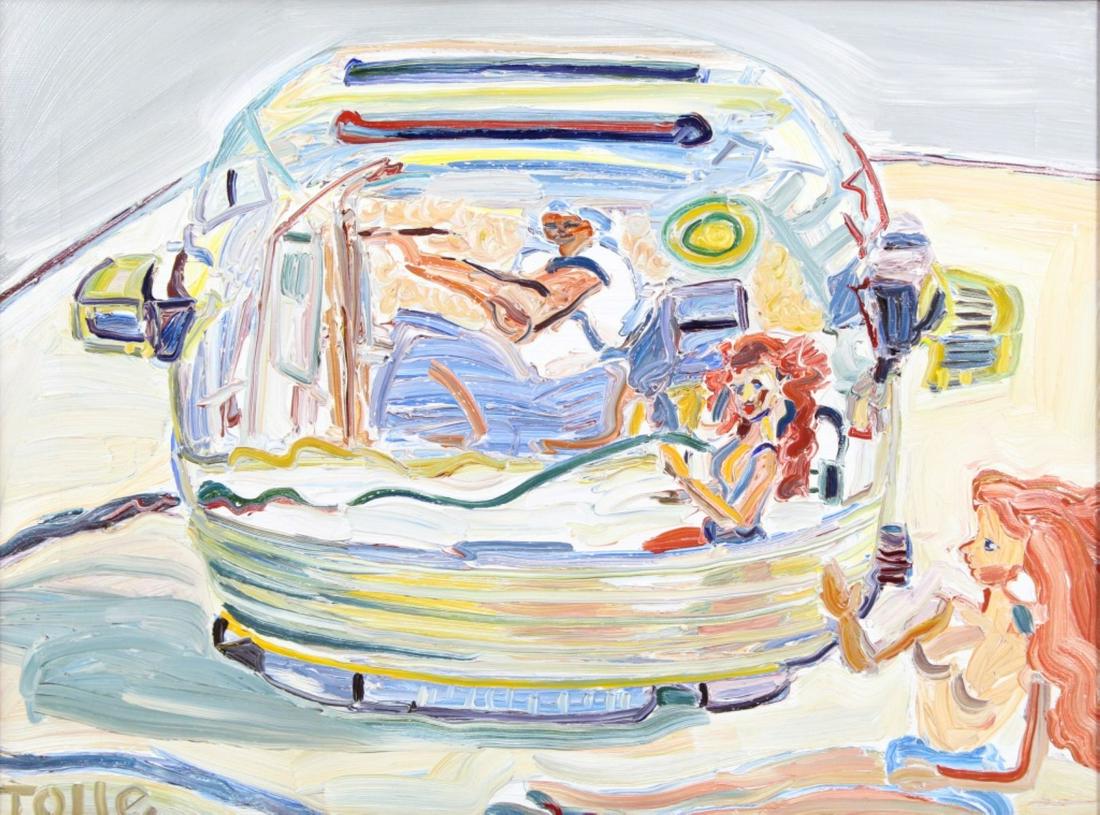 Pat Tolle (WA) Abstract Oil on Canvas (1 of 7)