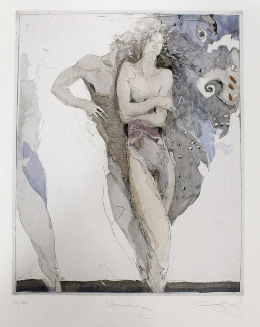 Jurgen Gorg Signed Numbered Etching "Vershung" (1 of 3)
