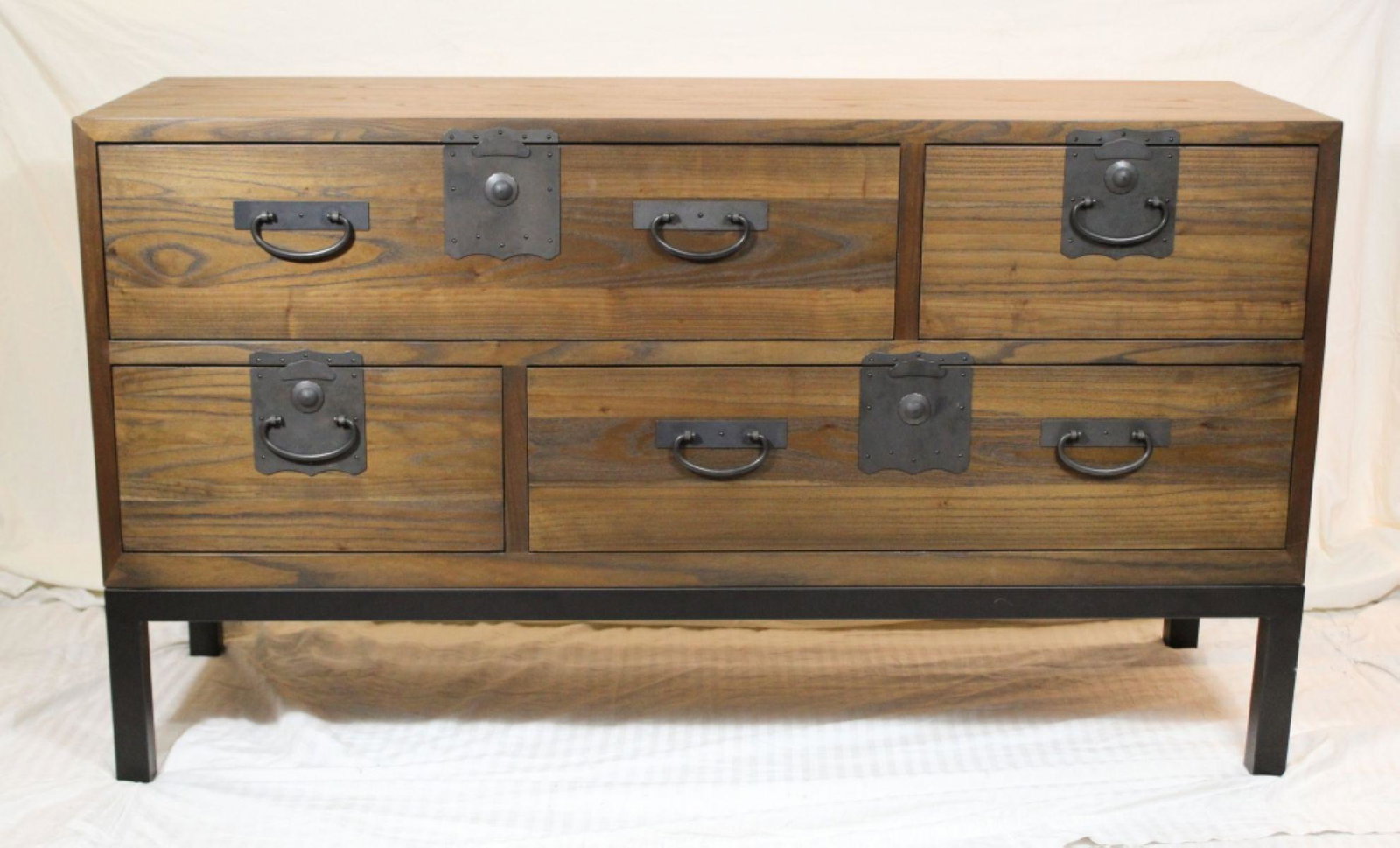 52" Maria Yee Sukiya Elm Tansu Storage Cabinet (1 of 11)