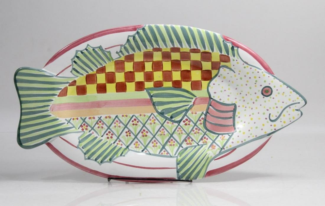 MacKenzie Childs Ceramic Fish Serving Platter (1 of 5)