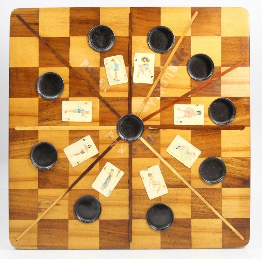 Vintage Handcrafted Folk Art Game Board (1 of 10)