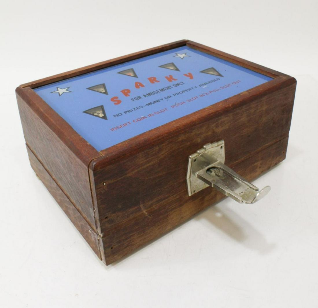 Vtg "Sparky" Trade Simulator Coin Op Poker Game (1 of 4)