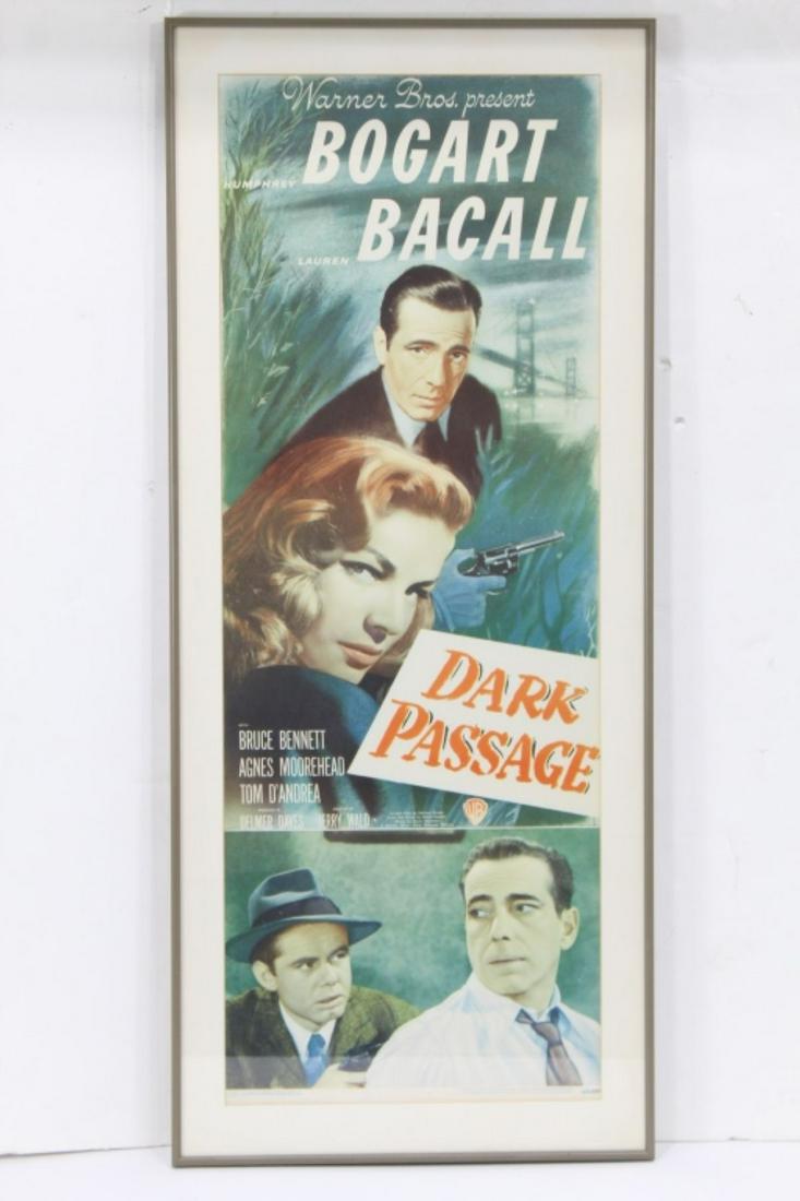 Original Framed Dark Passage Movie Poster Insert (1 of 5)