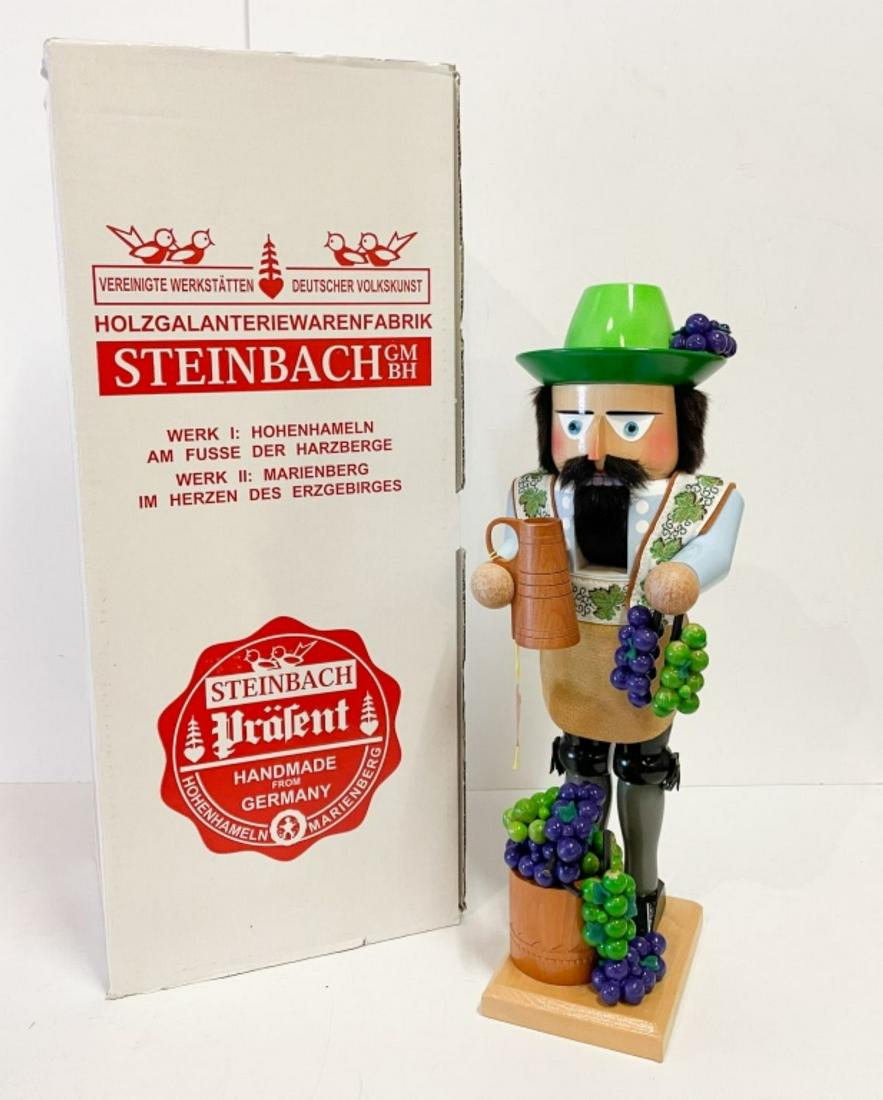 Steinbach "Wine Grower" Nutcracker: Steinbach "Wine Grower" Handmade Wooden Nutcracker, Model S1690. Made in Germany. Comes with original box. 18". Excellent condition.