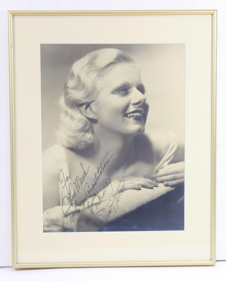 Vintage Jean Harlow Framed Autographed Photo (1 of 2)