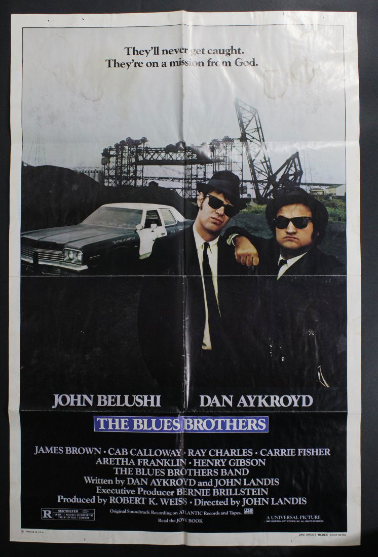 Original 1980 Blues Brothers Movie Poster (1 of 8)