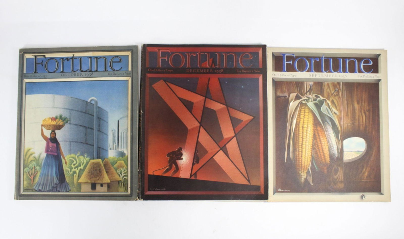 Lot of 3 Issues of 1938 Fortune Magazine (1 of 3)