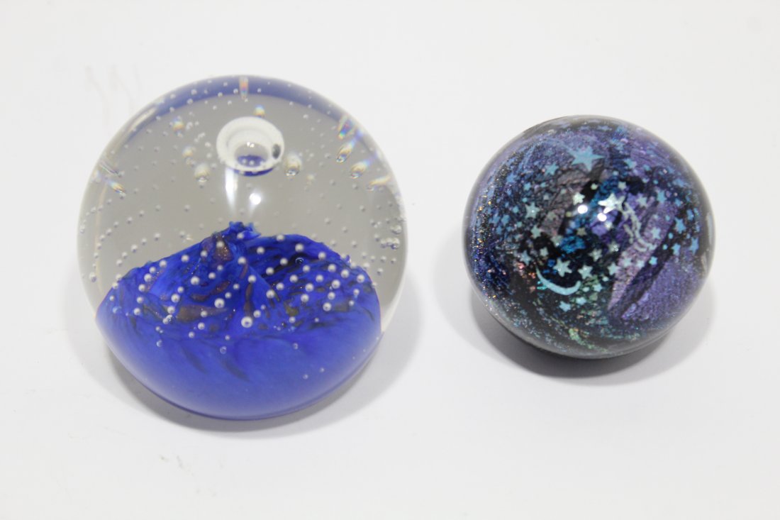 Two Art Glass Paperweights / Caithness & Celestial (1 of 8)