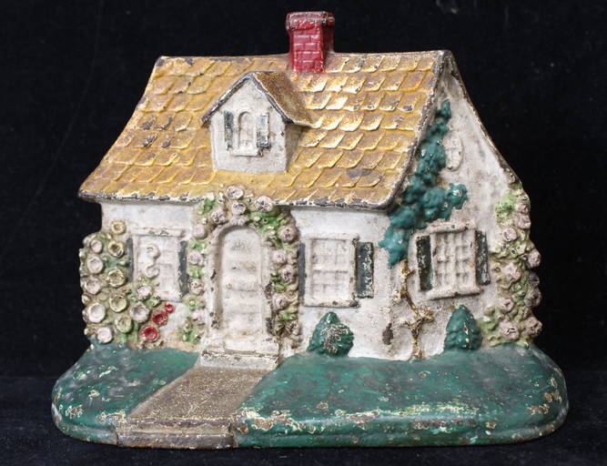 Antique Hubley Cast Iron Cottage Doorstop 211
