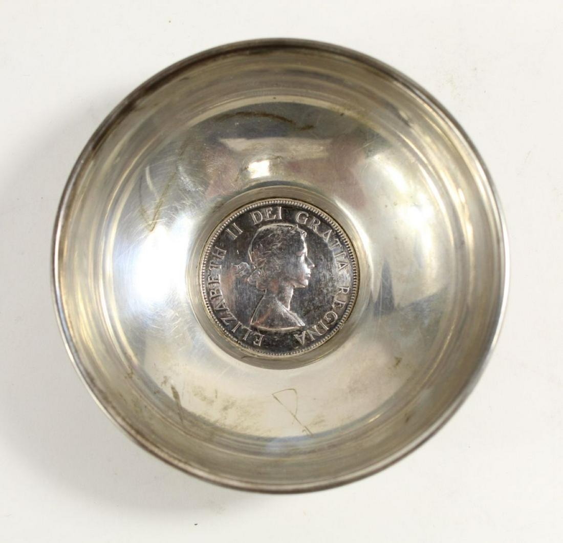Sterling 1953 Canada Silver Dollar Coin Bowl (1 of 6)