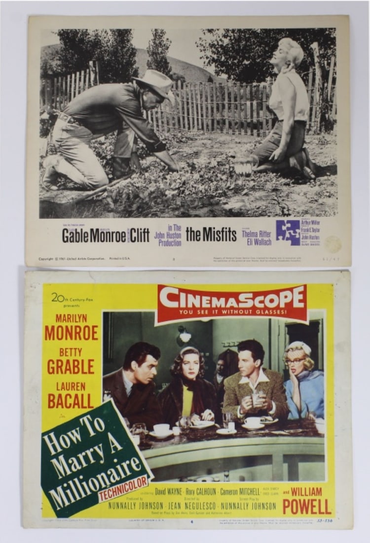 Pair of Classic Marilyn Monroe Movie Lobby Cards (1 of 8)