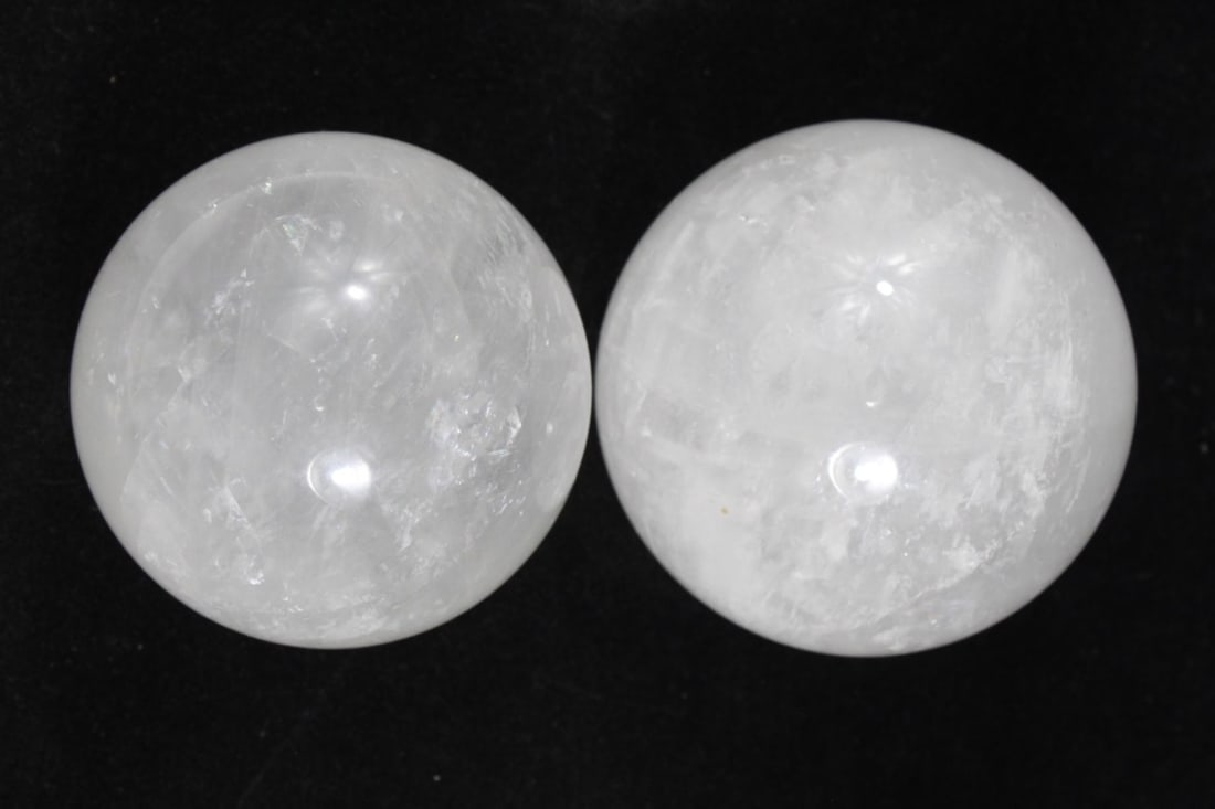 Large Clear Quartz Crystal Polished Ball Spheres (1 of 3)