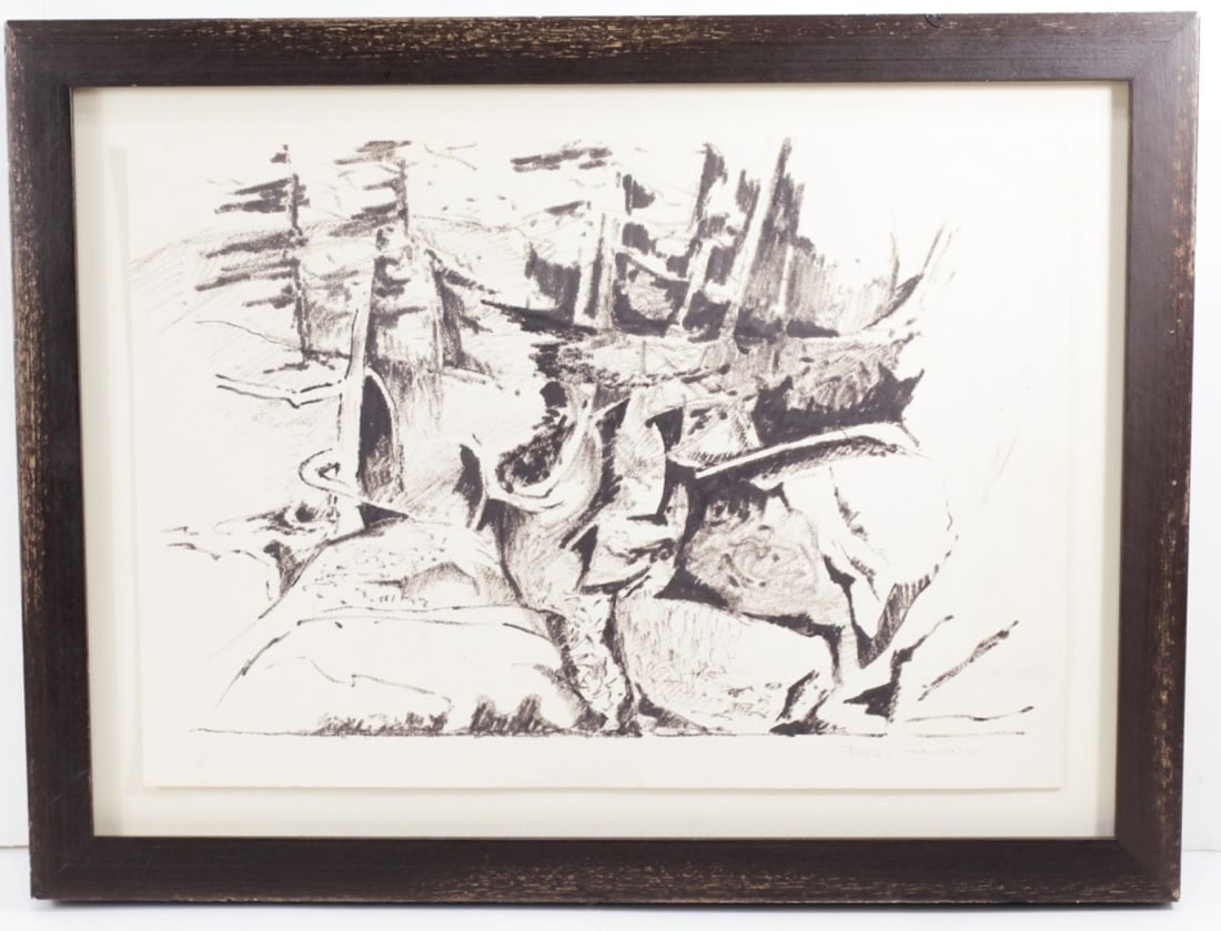 Boyer Gonzales (1909-1987) Ink Pen on Paper (1 of 5)