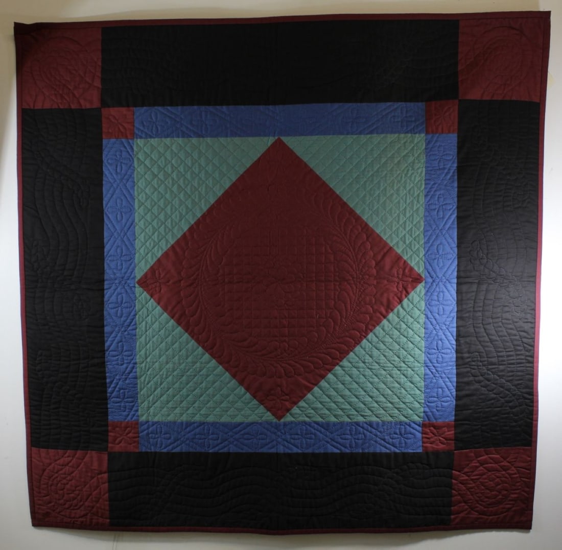 Mary Glick Amish Quilt Coverlet Wall Hanging (1 of 8)