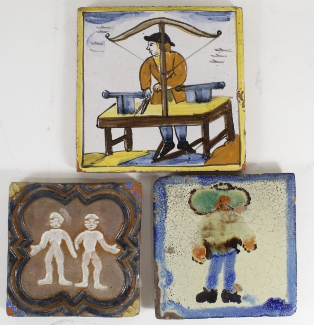 Vintage Spanish / Mexican / European Glazed Tiles (1 of 6)