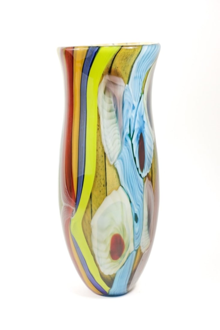 Large Murano Style Glass Vase (1 of 4)
