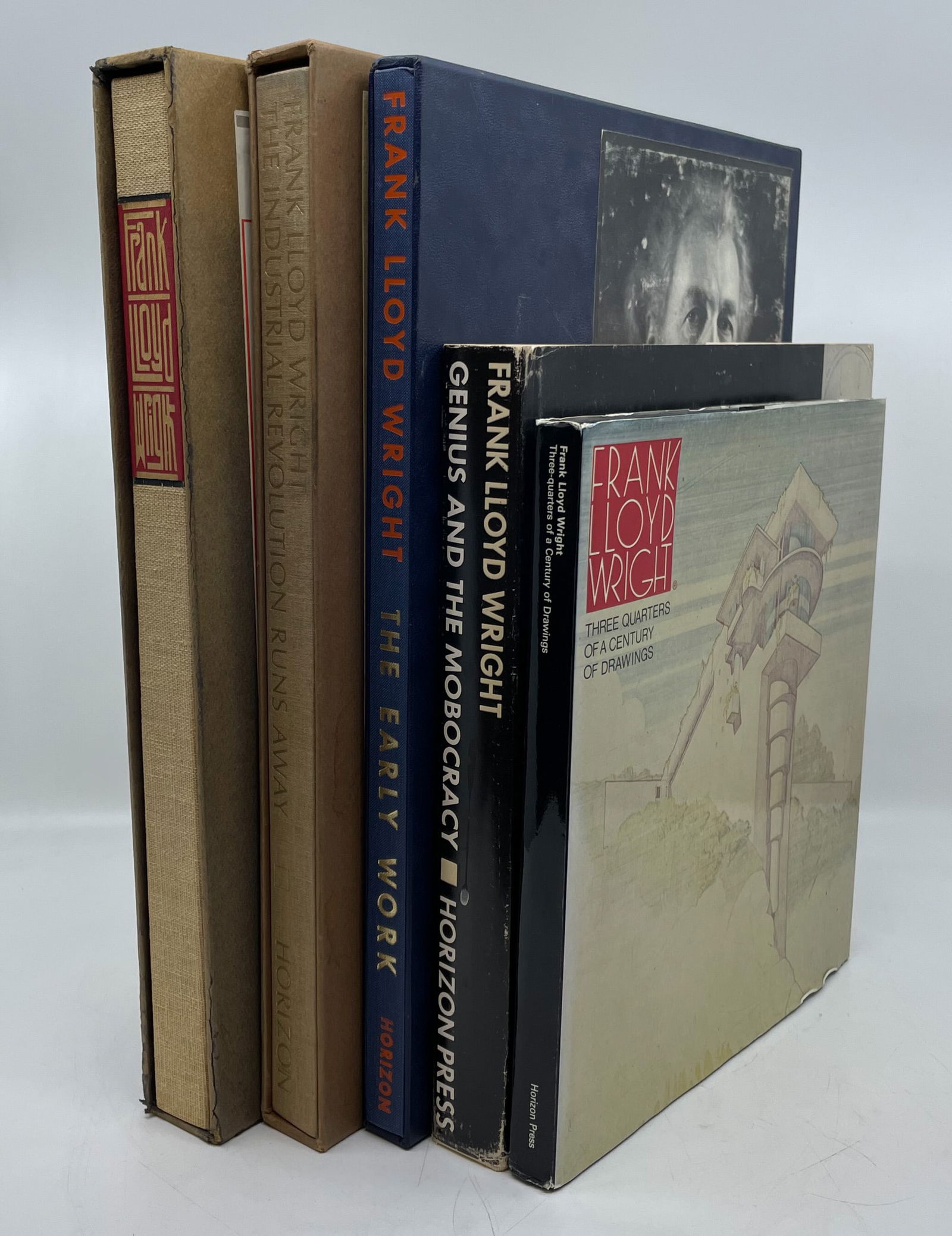 5pc Horizon Press Frank Lloyd Wright Books (1 of 7)