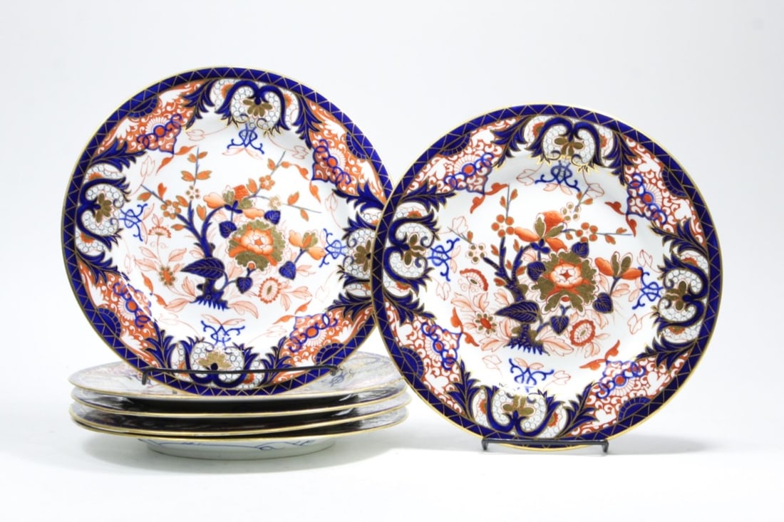 Royal Crown Derby KINGS IMARI Bloor Period Plates (1 of 6)