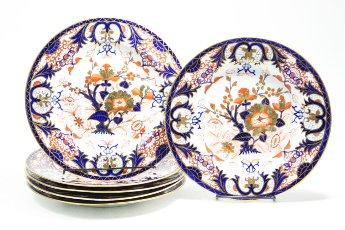 Royal Crown Derby KINGS IMARI Bloor Period Plates (1 of 6)