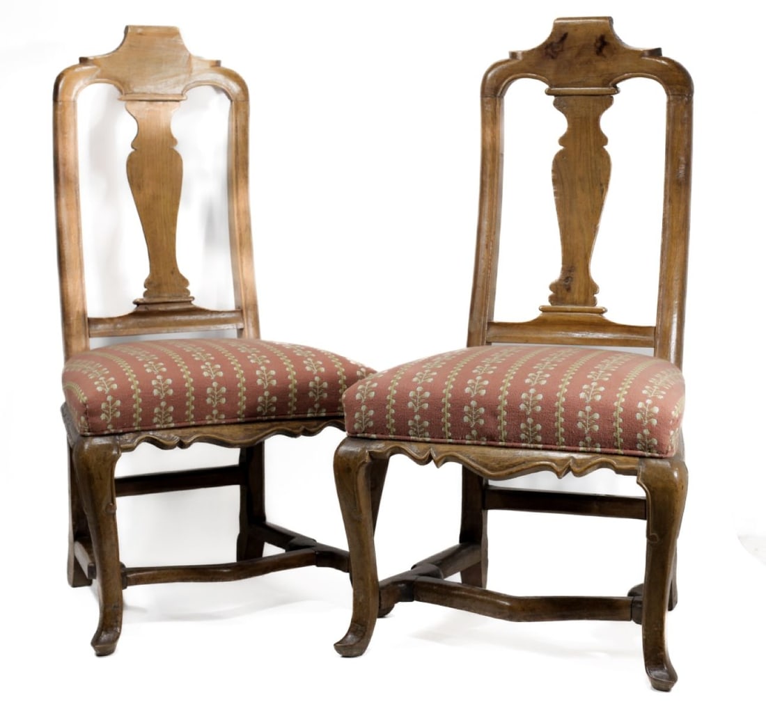 Pair Queen Anne Small Scale Side Chairs (1 of 10)