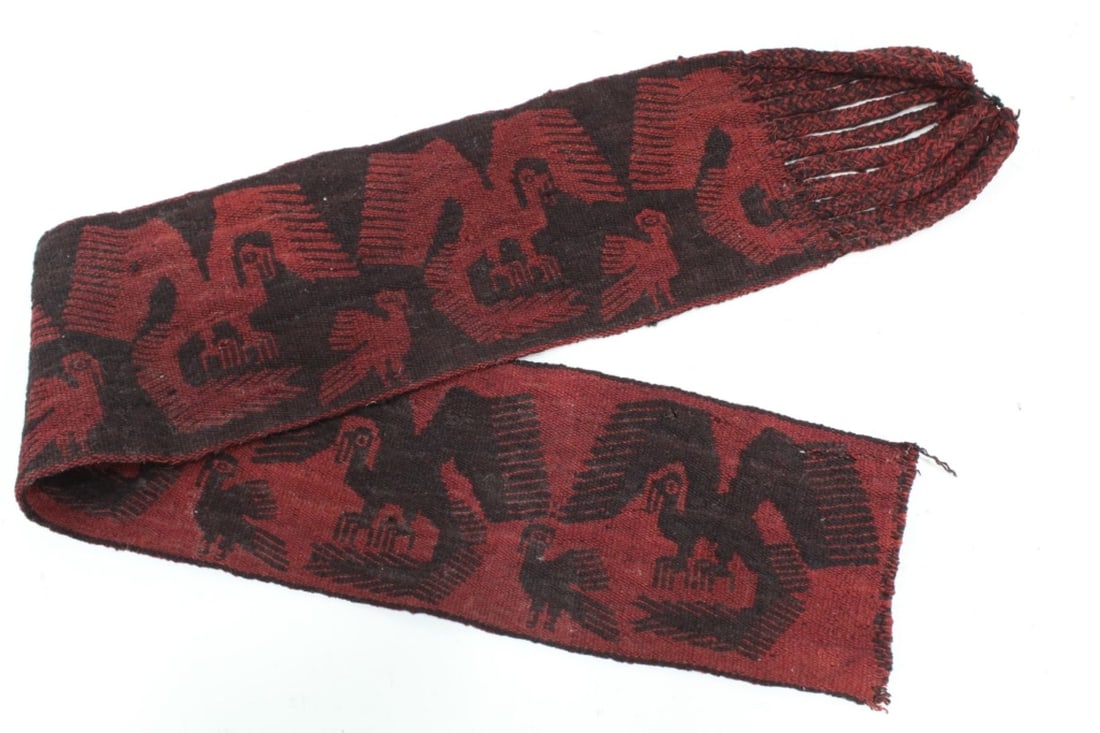 Antique Peruvian Hand Woven / Loomed Fabric Panel (1 of 8)