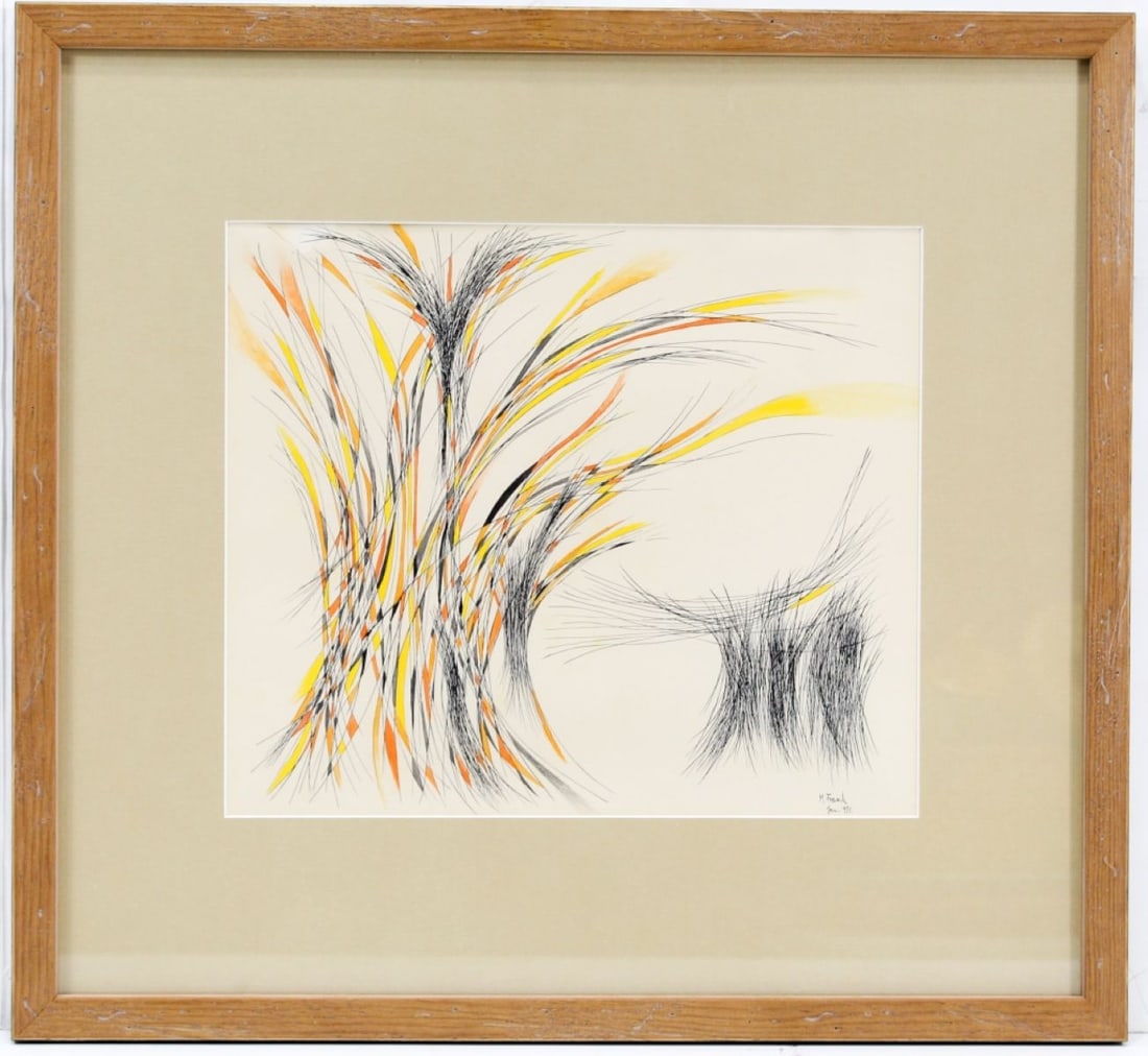 Maria Frank Abrams (WA) Abstract Drawing, 1971 (1 of 5)