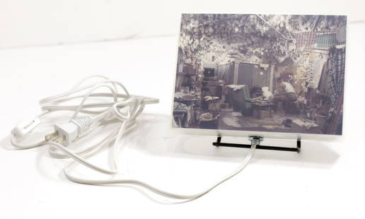 Eric Doeringer "Bootleg Series: Jeff Wall": Eric Doeringer (b.1974 California) "Bootleg Series: Jeff Wall" Mixed Media Artwork, 2006. Artist label on verso. Bootleg of Jeff Wall's "After "Invisible Man" by Ralph Ellison, the Prologue", an artwo