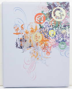 Eric Doeringer "Bootleg Series: Ryan McGinness": Eric Doeringer (b.1974 California) "Bootleg Series: Ryan McGinness" Giclee on Canvas, 2007. Artist stamp on verso. Measures 10x8". Excellent condition.