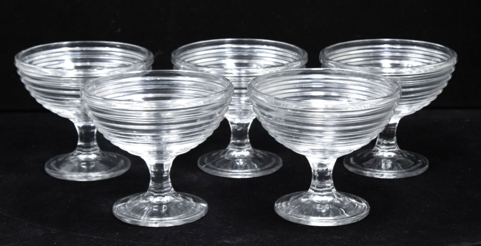 Anchor Hocking MANHATTAN Footed Compote Bowls (1 of 3)