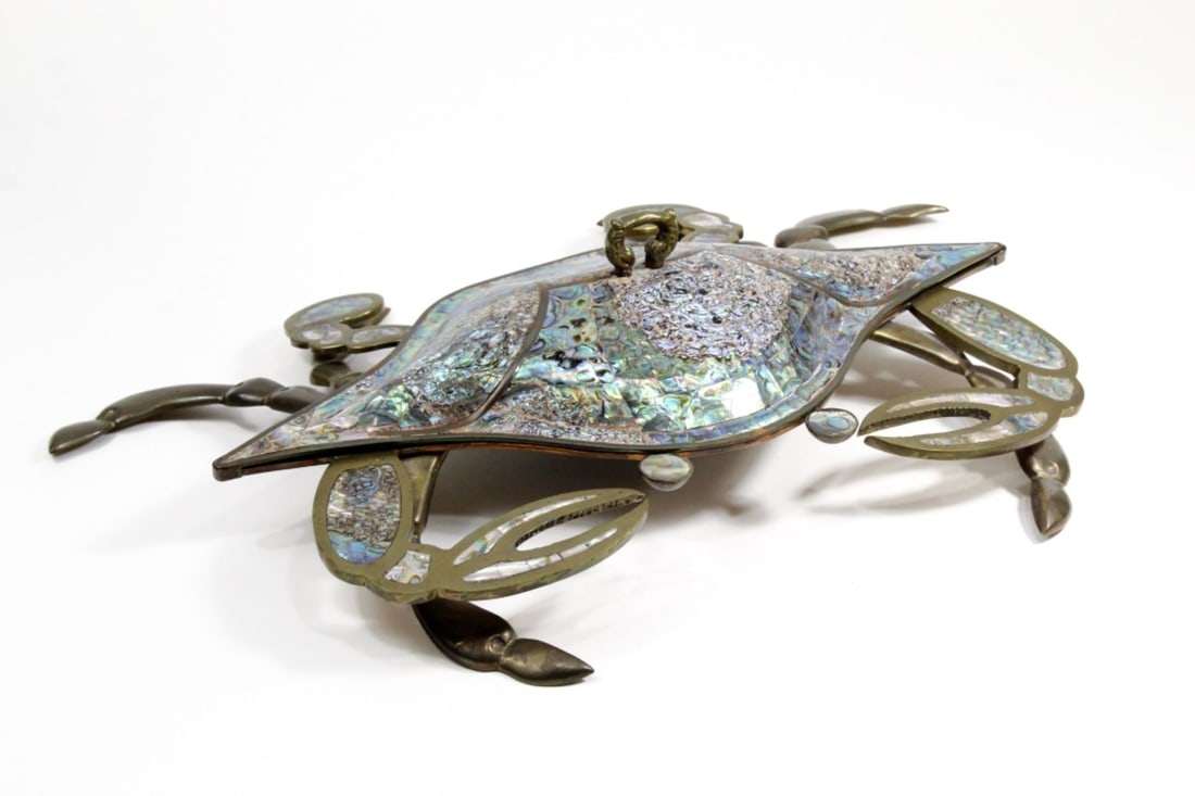 Los Castillo Style Abalone & Brass Crab Dish (1 of 7)