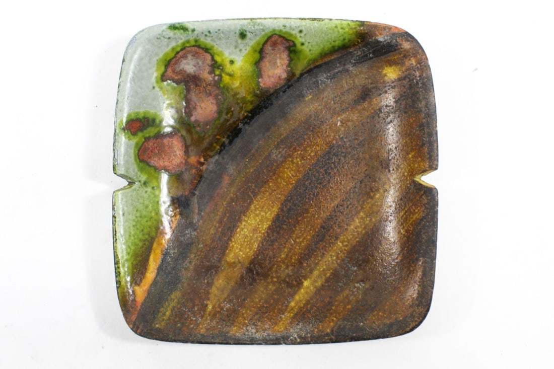 Marcello Fantoni for Raymor Square Ceramic Ashtray (1 of 5)