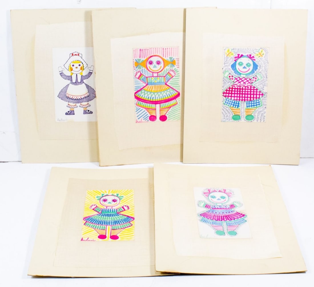 5 Helmi Juvonen Rag Doll Drawings (1 of 8)