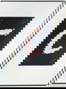 Erte "Letter C" Signed Serigraph: Erte "Letter C" Signed Serigraph. Pencil numbered 289/ 350 lower left, pencil signed lower right, and CG blind stamp lower left corner. Published by Circle Gallery, LTD. Image 15.5x10.75" on 25.25x18.