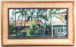 Marcia Young "Pioneer Inn Lahaina" Oil, 1982