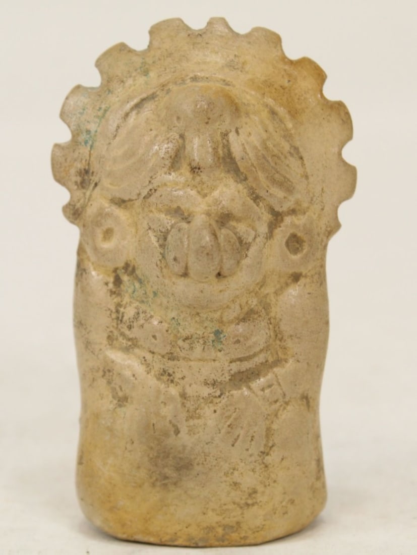 Pre-Columbian Jama Coaque Hollow Pottery Figure (1 of 10)