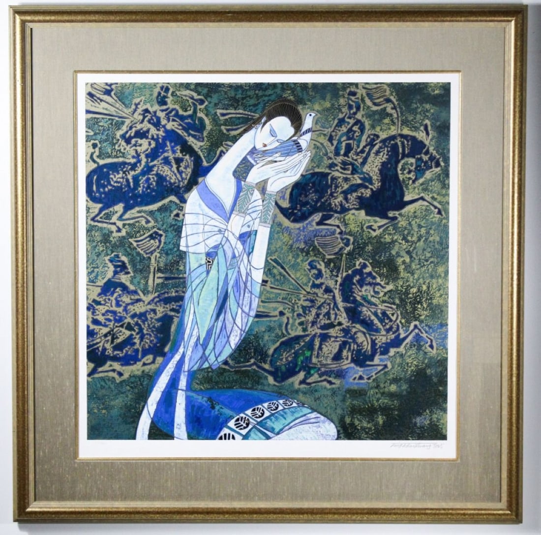 Ting Shao Kuang (b. 1939) Signed Serigraph (1 of 7)