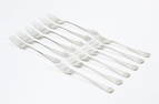 Steiff Sterling WILLIAMSBURG SHELL Salad Forks