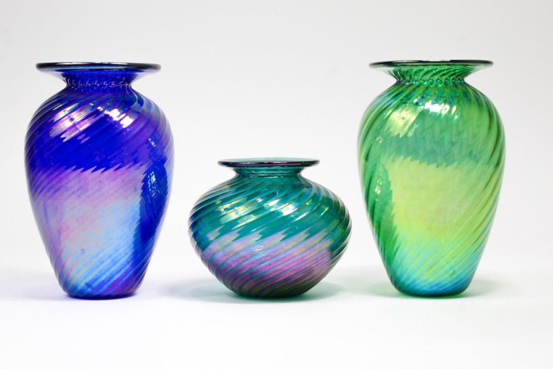 Studio Art Glass Vases Group 3 (1 of 6)