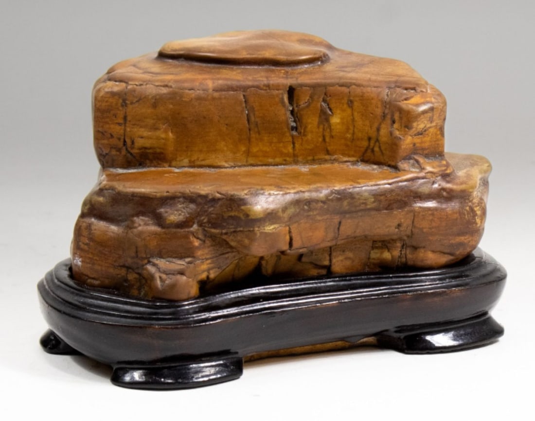 Chinese Scholar Stone Table Sculpture (1 of 7)